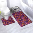 thumbnail image 1 of Yiaed Skull Print Bathroom Mat Set 2 Pieces Mat Anti-Skid Pad Ultra Soft and Absorbent Bathroom Bath Mat Contour Bath Rugs for Toilet Base, 1 of 6