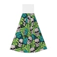 thumbnail image 1 of Yiaed Skull and Palm Leaves Print Coral Velvet Wipes Absorbent Wipes Cleaning Cloths Household Table and Dish Wiping Cloths, 1 of 7