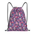 thumbnail image 1 of Yiaed Skull colorful flower daisy Print Drawstring Bags Drawstring Backpack Bulk String Back Pack Gym Sport Bag-Small, 1 of 5