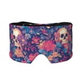 thumbnail image 1 of Yiaed Skull colorful flower daisy Print Sleep Mask Blackout - Soft Eye Cover for Sleeping with Adjustable Veclro Breathable Eye Blindfold for Night Nap Travel, 1 of 7
