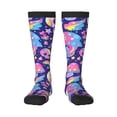 thumbnail image 1 of Yiaed Skull colorful mushroom Print Great elasticity Adult Stockings Sports socks for Men and Women, 1 of 6