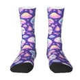 thumbnail image 1 of Yiaed Skull mushroom colorful Print Great elasticity Crew Socks Sports socks for Men and Women, 1 of 5