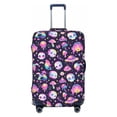 thumbnail image 1 of Yiaed Skull mushroom space Print Travel Luggage Cover Suitcase Protector Fits 18-32 Inch Luggage Wheel Covers Patterned Elastic Luggage Anti-scratch（No luggage）-Small, 1 of 5