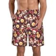 thumbnail image 1 of Yiaed Skull record lips Print Men's Swim Trunks with Lining Quick Dry Sports Shorts Beach Shorts Boardshorts-Large, 1 of 5