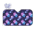 thumbnail image 1 of Yiaed Skull starry sky flower leaf Print Car Windshield Sunshade Front Auto Car Front Window Sun Shade Foldable Sun Visor Shield Cover Auto Accessories for Sedan SUV Truck-Small, 1 of 5