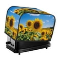 thumbnail image 1 of Yiaed Sky Golden Sunflower Field B Print Two Slice Bread Machine Cover, Universal Size Kitchen Appliance Cover for Bread Machine,Bread Machine Cover, 1 of 7