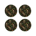 thumbnail image 1 of Yiaed Sloth Doing Yoga Print Leather Coasters for Drinks - Cup Coasters Coffee Table Kitchen Table Bar, Home & Office Gifts Handmade Drink Coasters-Round Shape, 1 of 6