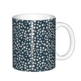 thumbnail image 1 of Yiaed Small White Flowers Print Ceramics Coffee,Large Handle Design,Extra Large Tea and Coffee Cup for Office and Home Mugs, 1 of 6