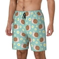 thumbnail image 1 of Yiaed Snail And Flower Print Mens Swim Trunks Bathing Suit Compression Liner Beach Swim Shorts Swimwear Quick Dry Zipper Pocket No-Chafing Board Short-Medium, 1 of 6