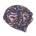 thumbnail image 1 of Yiaed Snake And Floral Print Multifunction Beanie Hats for Women Men Slouchy Knit Beanie Hat Winter Hat Scarf Stretch Skull Cap, 1 of 8