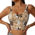 thumbnail image 1 of Yiaed Snake And Flower Print Ladies Waistcoat Women Sports Vest Vest Sports Women Sports Top Yoga Vest for women-Large, 1 of 8