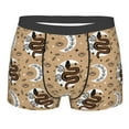 thumbnail image 1 of Yiaed Snake And Flower Print Men's Soft Cotton Boxer Shorts Breathable Boxers Underwear Moisture-Wicking Underwear Stretch Boxer Briefs for Man-Small, 1 of 5