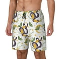 thumbnail image 1 of Yiaed Snake And Moon Print Mens Swim Trunks Bathing Suit Compression Liner Beach Swim Shorts Swimwear Quick Dry Zipper Pocket No-Chafing Board Short-Large, 1 of 6