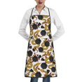 thumbnail image 1 of Yiaed Snake And Rose Print Kitchen Apron with Hand Wipe Pockets,Big Pocket,Aprons for Women with Pockets, Waterproof for Cooking Baking, 1 of 7