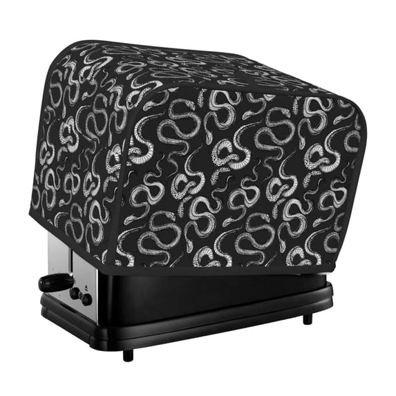 Yiaed Snake Print Two Slice Bread Machine Cover, Universal Size Kitchen Appliance Cover for Bread Machine,Bread Machine Cover