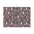 thumbnail image 1 of Yiaed Snowflake Fox Print Highly Absorbent Microfiber Kitchen Counter Mat, Dish Drying Pad for Dishes, Utensils, Pots and Pans, Large 18" x 24", 1 of 7
