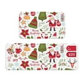 thumbnail image 1 of Yiaed Snowflakes Santa Claus Kitchen Rugs Sets of 2 Kitchen Mats Cushioned Anti Fatigue Kitchen Rug Tapetes Para Cocina for Sink,Laundry Room, 1 of 6