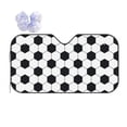 thumbnail image 1 of Yiaed Soccer Ball Print Car Windshield Sunshade Front Auto Car Front Window Sun Shade Foldable Sun Visor Shield Cover Auto Accessories for Sedan SUV Truck-Small, 1 of 5