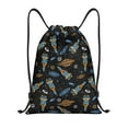 thumbnail image 1 of Yiaed Space Rocket Print Drawstring Bags Drawstring Backpack Bulk String Back Pack Gym Sport Bag-Small, 1 of 5