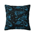 thumbnail image 1 of Yiaed Spacecraft Print Pillow Covers Super Soft Decorative Square Throw Pillow Covers Case Cushion Covers for Sofa Couch Bedroom Car Decor（No pillow core）-12"x12", 1 of 7