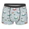 thumbnail image 1 of Yiaed Spaceship Print Men's Soft Cotton Boxer Shorts Breathable Boxers Underwear Moisture-Wicking Underwear Stretch Boxer Briefs for Man-XX-Large, 1 of 5