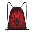 thumbnail image 1 of Yiaed Spider on the Web Print Drawstring Bags Drawstring Backpack Bulk String Back Pack Gym Sport Bag-Small, 1 of 5