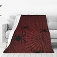 thumbnail image 1 of Yiaed Spiders On A Web Pattern Fleece Throw Blanket,Fleece Throw Blankets for Couch & Bed All Season Use -80"x60", 1 of 3