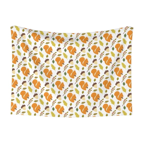 Yiaed Squirrel Eating Nuts Print Dog Blankets-Cat Blanket Washable for Couch Protection,Puppy Blanket, Soft Plush Reversible Throw Furniture Protector-Medium