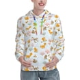 thumbnail image 1 of Yiaed Squirrel In The Forest Print Womens Casual Hoodies Crew Neck Long Sleeve Sweatshirts With Pocket Pullover Tops Women's Hooded Sweatshirt-Large, 1 of 5