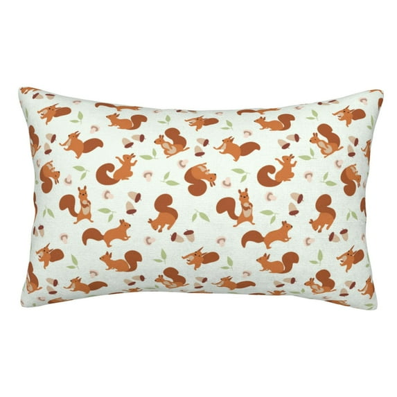 Yiaed Squirrel Playing Print Brushed Microfiber Envelope Pillowcases, Standard,Envelope Closure Pillow Cases(No pillow core)-20"x30"