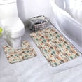 thumbnail image 1 of Yiaed Squirrels and Trees Print Bathroom Mat Set 2 Pieces Mat Anti-Skid Pad Ultra Soft and Absorbent Bathroom Bath Mat Contour Bath Rugs for Toilet Base, 1 of 6