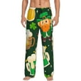 thumbnail image 1 of Yiaed St Patrick's Day10 Print Men's Lounge Pants, Loose PJ Bottoms, Long Pajama Pants for Men-Large, 1 of 5