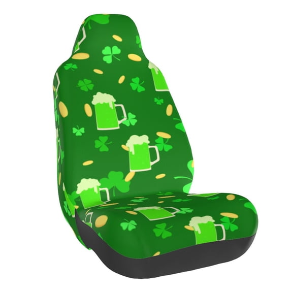 Yiaed St Patrick's Day2 Print Car Seat Covers,Universal Auto Seats Protector Fits for Car,SUV Sedan,Truck,Automotive Seat Covers & Accessories