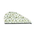 thumbnail image 1 of Yiaed St Patrick's Day3 Print Hair Cap with Button,Coral Fleece Hair Towel Wrap for Women Wet Hair,Quick Dry Turban for Wet Hair Long Thick Hair, 1 of 5