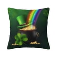 thumbnail image 1 of Yiaed St. Patrick's Day4 Print Pillow Covers Super Soft Decorative Square Throw Pillow Covers Case Cushion Covers for Sofa Couch Bedroom Car Decor（No pillow core）-12"x12", 1 of 7