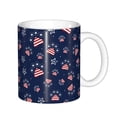 thumbnail image 1 of Yiaed Star Dog Paw Print Ceramics Coffee,Large Handle Design,Extra Large Tea and Coffee Cup for Office and Home Mugs, 1 of 6