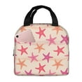 thumbnail image 1 of Yiaed Starfish Print Insulated Lunch Bag Reusable Cute Tote Lunch Box, Leakproof Cooler Lunch Bags for Work Office Travel School Picnic, 1 of 5