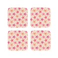 thumbnail image 1 of Yiaed Starfish Print Leather Coasters for Drinks - Cup Coasters Coffee Table Kitchen Table Bar, Home & Office Gifts Handmade Drink Coasters-Square, 1 of 6