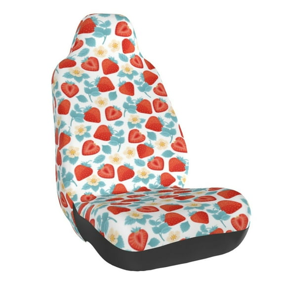 Yiaed Strawberries Print Car Seat Covers,Universal Auto Seats Protector Fits for Car,SUV Sedan,Truck,Automotive Seat Covers & Accessories