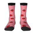 thumbnail image 1 of Yiaed Strawberries Print Great elasticity Crew Socks Sports socks for Men and Women, 1 of 5