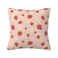 thumbnail image 1 of Yiaed Strawberries Print Pillow Covers Super Soft Decorative Square Throw Pillow Covers Case Cushion Covers for Sofa Couch Bedroom Car Decor（No pillow core）-12"x12", 1 of 7