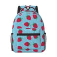 thumbnail image 1 of Yiaed Strawberries Print School Backpack College Backpack Daypacks for Students High School Spacious and Durable Daypack for Work and Travel-One Size, 1 of 6