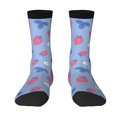 thumbnail image 1 of Yiaed Strawberry And Flowers Print Great elasticity Crew Socks Sports socks for Men and Women, 1 of 5