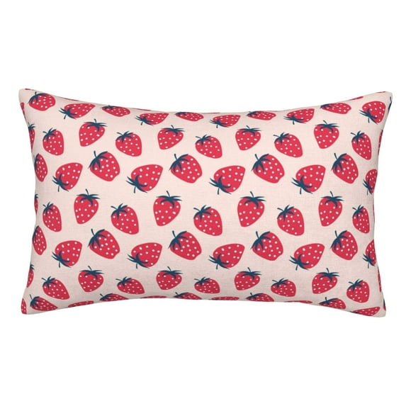Yiaed Strawberry Print Brushed Microfiber Envelope Pillowcases, Standard,Envelope Closure Pillow Cases(No pillow core)-20"x30"