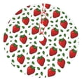 thumbnail image 1 of Yiaed Strawberry Print Christmas Tree Skirt , Tree SkirtsTree Mat for Christmas Winter Holiday Indoor Decorations-30", 1 of 7