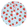 thumbnail image 1 of Yiaed Strawberry Print Christmas Tree Skirt , Tree SkirtsTree Mat for Christmas Winter Holiday Indoor Decorations-36", 1 of 7