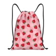 thumbnail image 1 of Yiaed Strawberry Print Drawstring Bags Drawstring Backpack Bulk String Back Pack Gym Sport Bag-Medium, 1 of 5