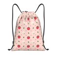 thumbnail image 1 of Yiaed Strawberry Print Drawstring Bags Drawstring Backpack Bulk String Back Pack Gym Sport Bag-Medium, 1 of 5