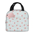 thumbnail image 1 of Yiaed Strawberry Print Insulated Lunch Bag Reusable Cute Tote Lunch Box, Leakproof Cooler Lunch Bags for Work Office Travel School Picnic, 1 of 5