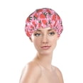 thumbnail image 1 of Yiaed Strawberry Print Reusable Shower Cap & Bath Cap & Lined, Oversized Waterproof Shower Caps Designed for all Hair Lengths, 1 of 7